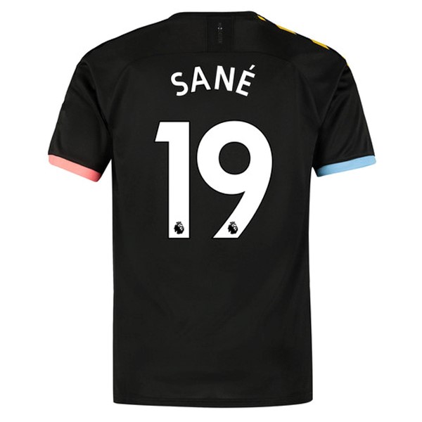 Camiseta Manchester City NO.19 Sane Segunda equipo 2019-20 Negro